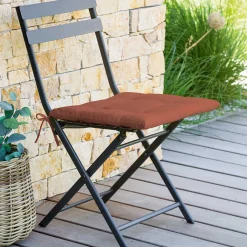 Coxim para cadeira exterior KORAI 4 pontos terracota