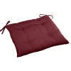 Coxim para cadeira exterior KORAI 4 pontos bordeaux