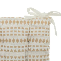Coxim para cadeira MICAH JACQUARD bege e cru 38x38cm