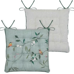 Coxim para cadeira verde 38x38cm