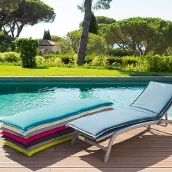 Coxim para espreguiçadeira KORAI terracota 60x190cm