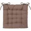 Coxim taupe em algodão 38x38cm
