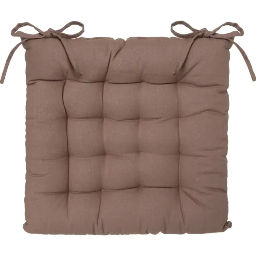 Coxim taupe em algodão 38x38cm