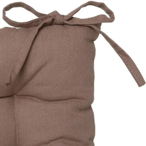 Coxim taupe em algodão 38x38cm