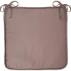 Coxim taupe para cadeira