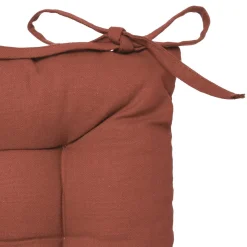 Coxim terracota em algodão 38x38cm