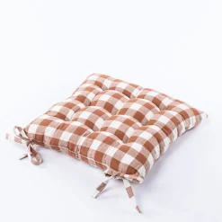 Coxim THE FLORAL vichy tijolo 40x40cm