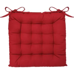 Coxim vermelho em algodão 38x38cm