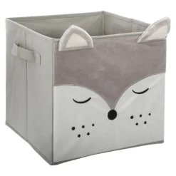 Cubo de arrumação raposa cinza 29cm