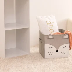 Cubo de arrumação raposa cinza 29cm