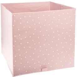 Cubo de arrumação rosa 29cm
