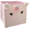 Cubo de arrumação unicórnio 29x31cm