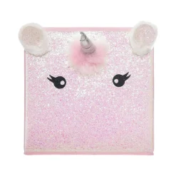 Cubo de arrumação unicórnio 29x31cm