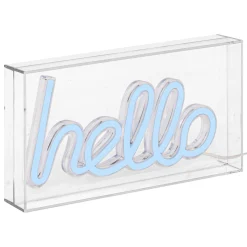 Decoração de mural led Neon hello
