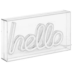 Decoração de mural led Neon hello