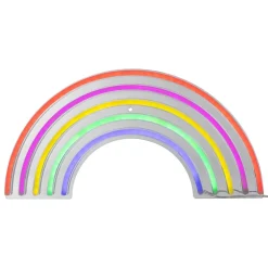 Decoração de mural led Neon arco-iris