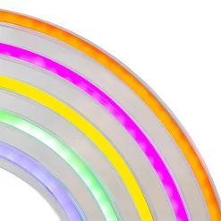 Decoração de mural led Neon arco-iris