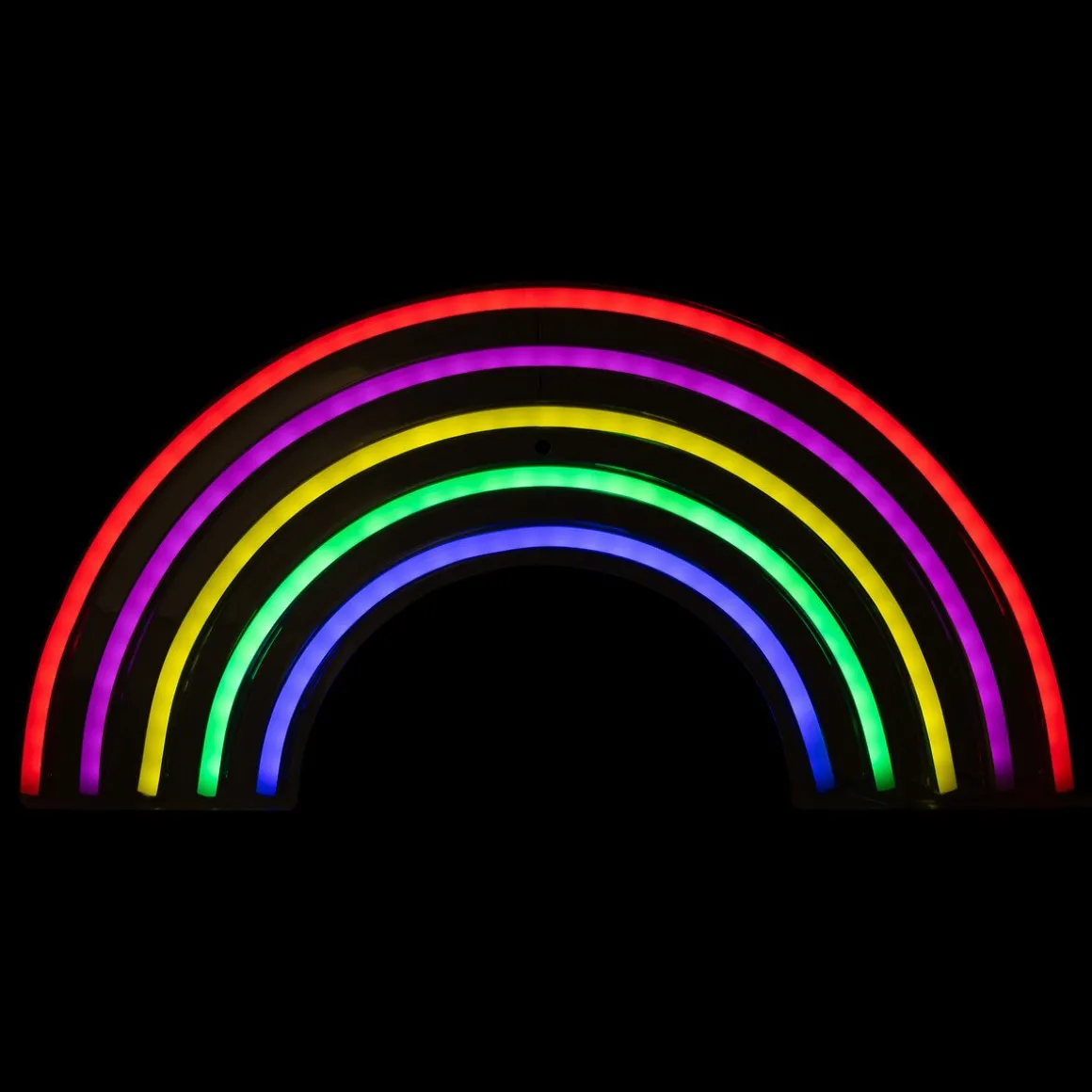 Decoração de mural led Neon arco-iris