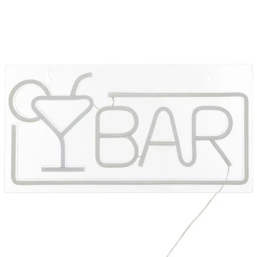 Decoração de mural led Neon bar
