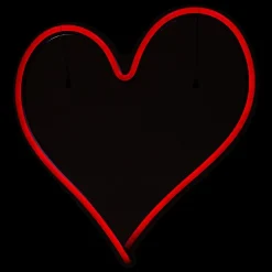 Decoração de mural led Neon coração