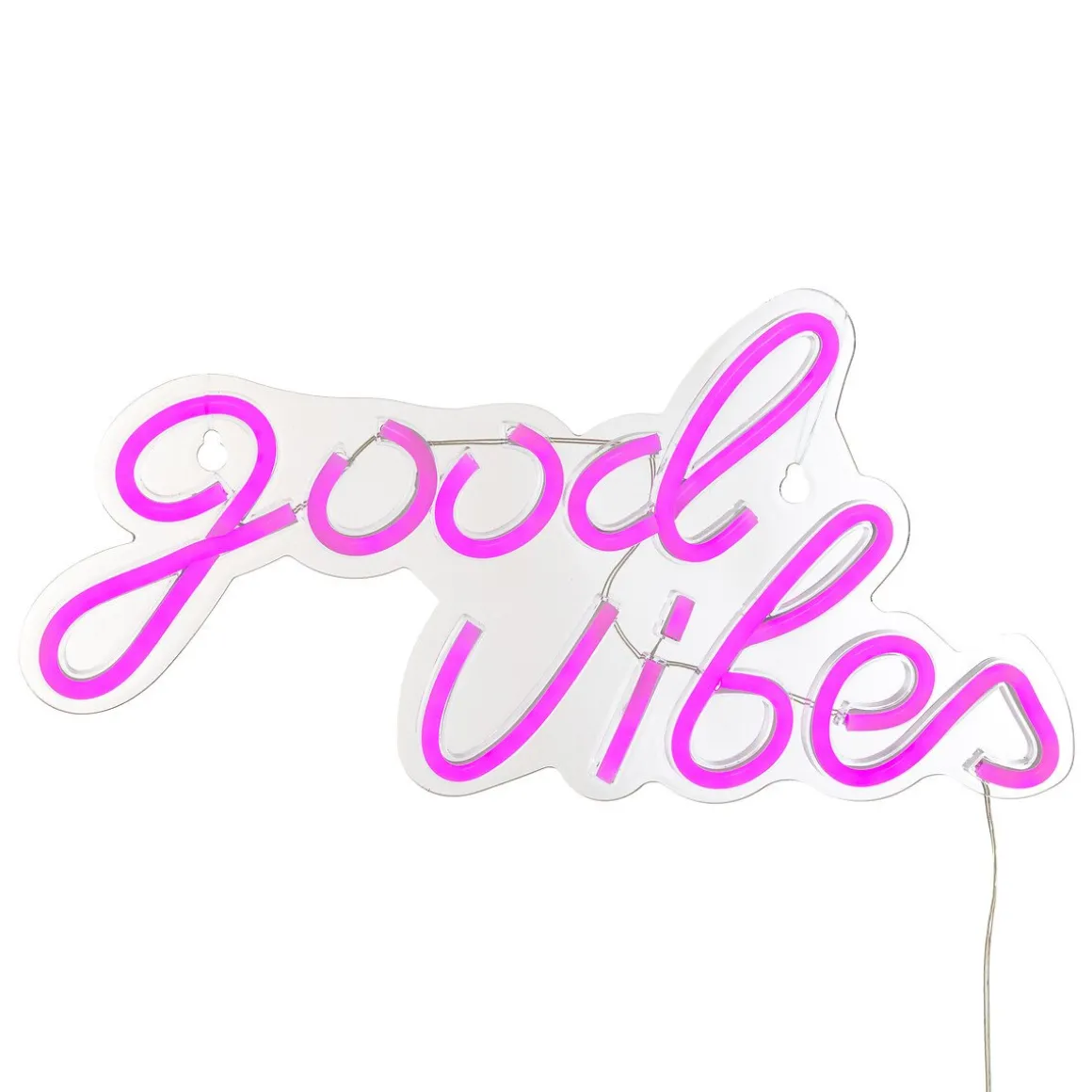 Decoração de mural led Neon good vibes