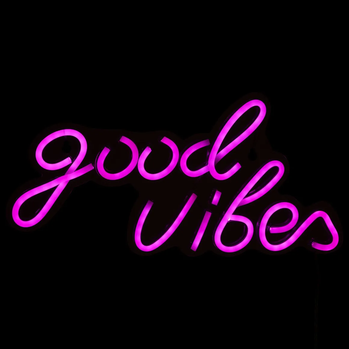 Decoração de mural led Neon good vibes