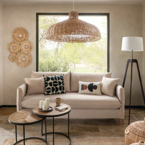 Decoração de parede ALBA bege em ráfia
