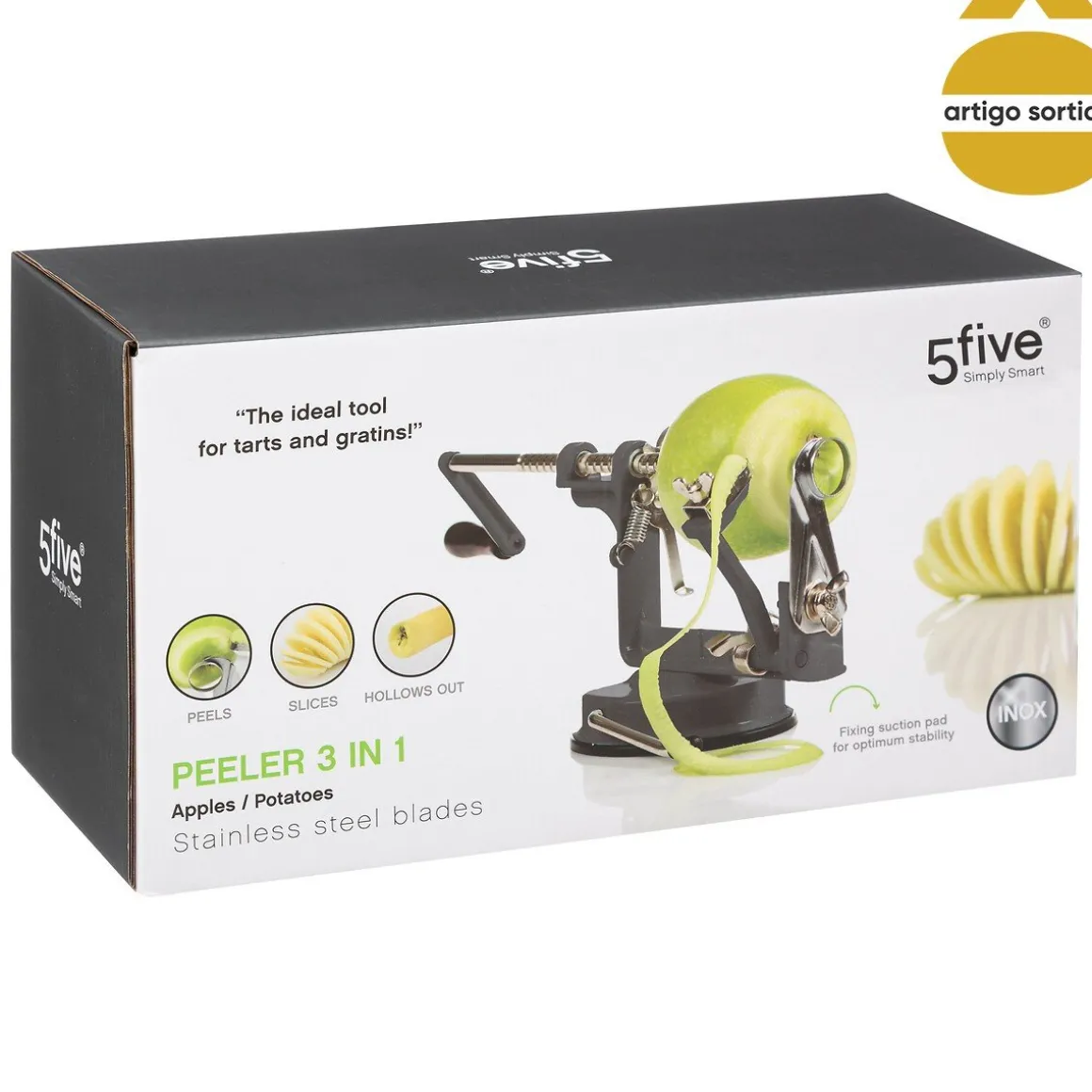 Descascador de maçã colorido