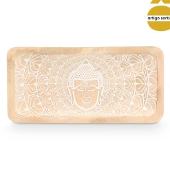 Despeja Bolsos Buda Em Madeira Mango
