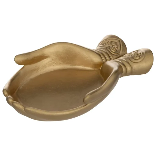 Despeja bolsos JIL dourado em forma de mãos