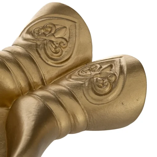 Despeja bolsos JIL dourado em forma de mãos