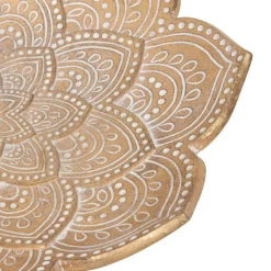 Despeja bolsos OASIS dourado em poliresina 29,5cm