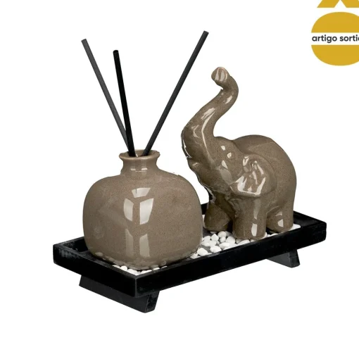 Difusor ambientador elefante com 3 varas