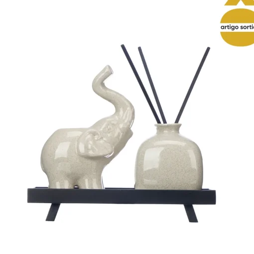 Difusor ambientador elefante com 3 varas