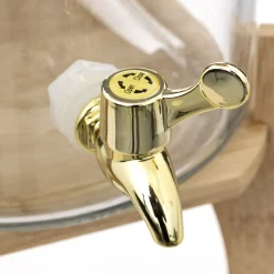 Distribuidor para líquidos botânica em vidro e bambu 8l