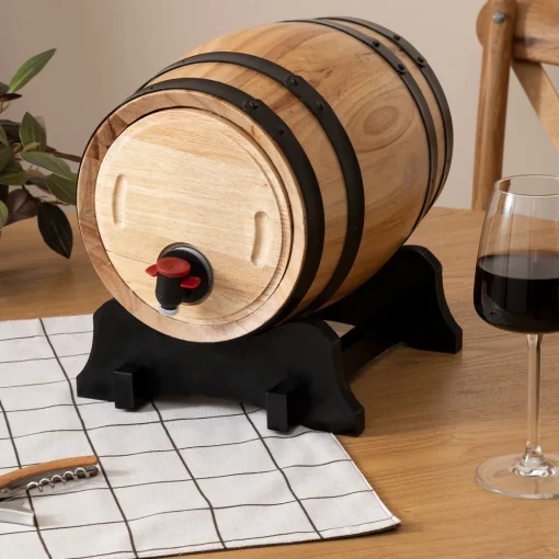 Distribuidor pipa de vinho em madeira 5,5l