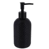 Doseador de sabonete líquido em vidro preto 410ml