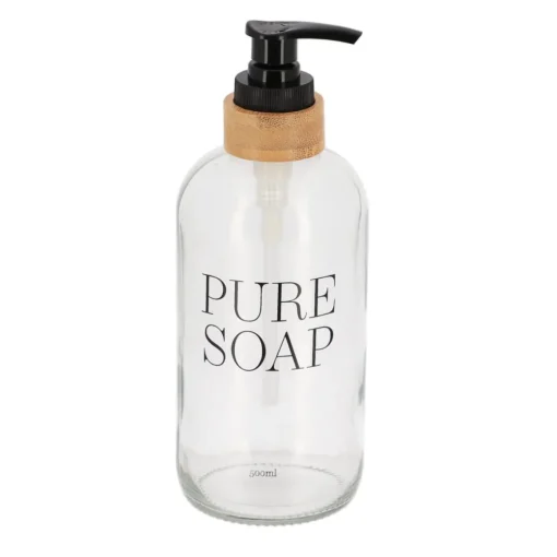 Doseador em vidro para sabonete líquido PURE SOAP 500ml