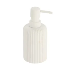 Doseador Para Sabonete Líquido WC Branco Estriado