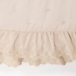 Edredão AMALFI bege com renda 250x260cm