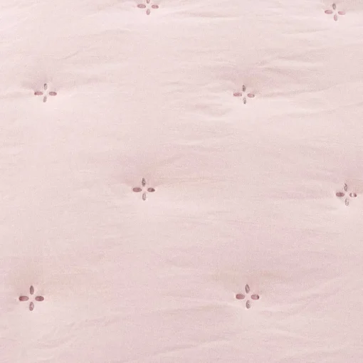 Edredão AMALFI rosa com renda 250x260cm