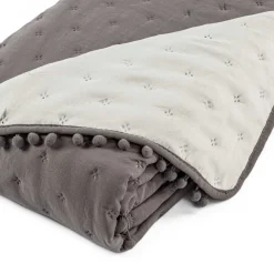Edredão BEAR cinza reversível 140x220cm