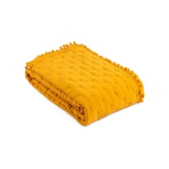 Edredão BEAR reversível ocre e cinza 140x220cm