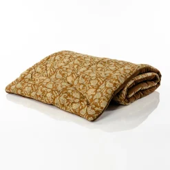 Edredão fundo de cama AUTOMNE floral bege 65x180cm