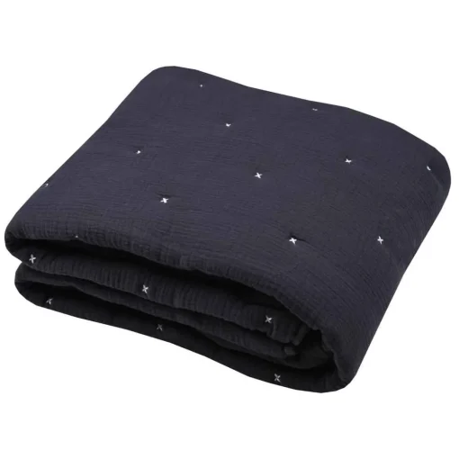 Edredão fundo de cama azul escuro 130x160cm
