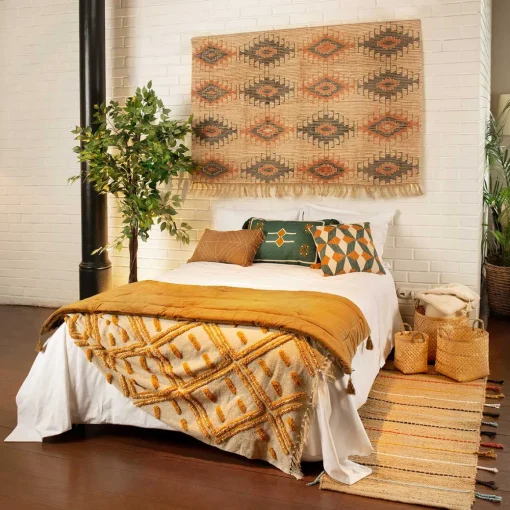 Edredão fundo de cama MIDNIGHT castanho 70x180cm