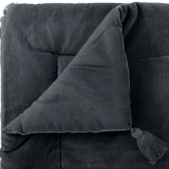 Edredão Fundo De Cama MIDNIGHT Cinza Escuro 70x180cm