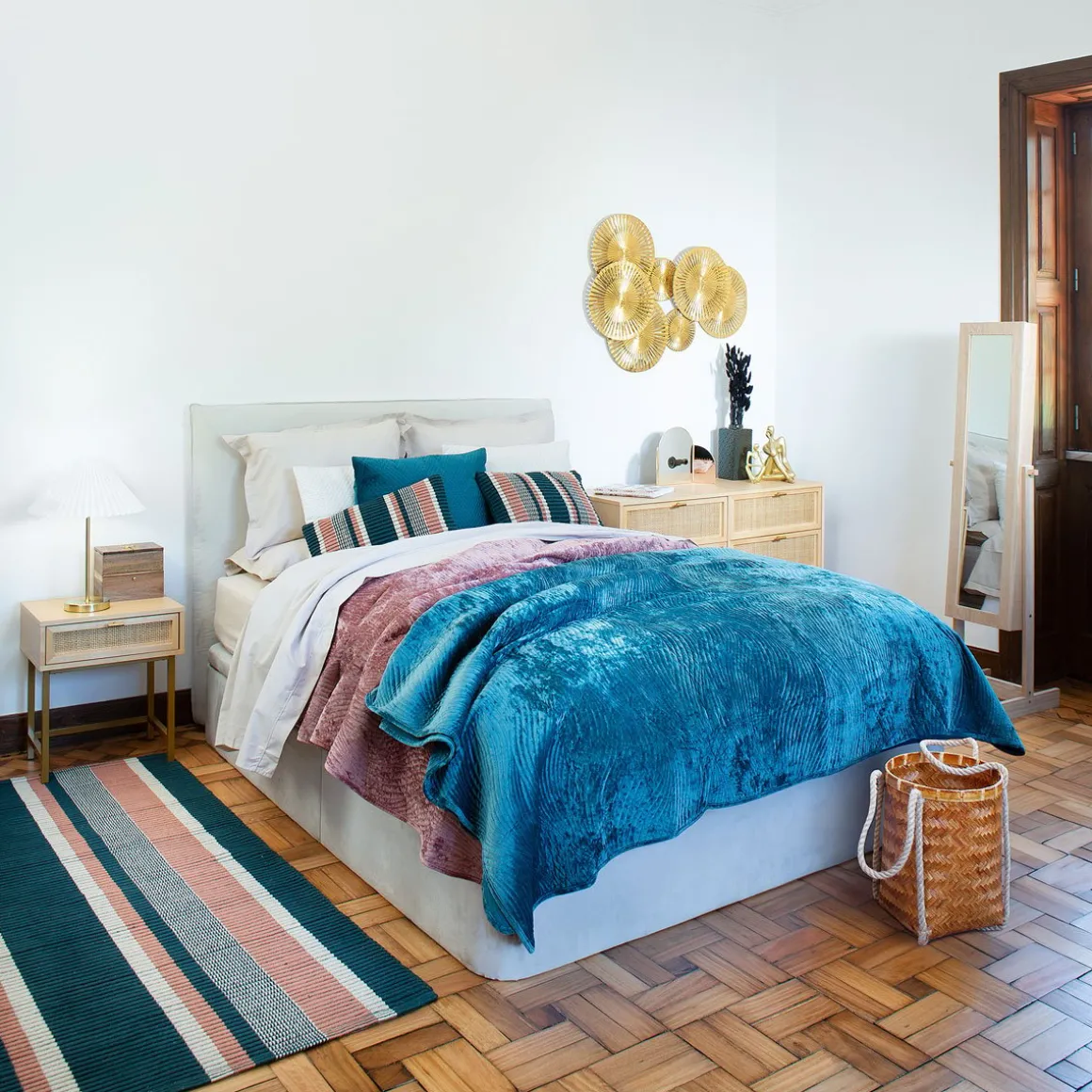 Edredão SAND azul 220x240cm