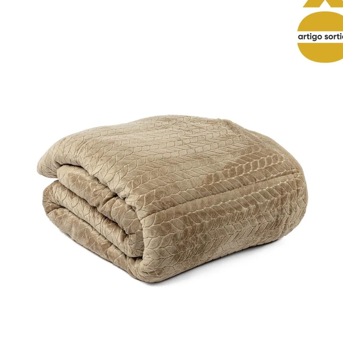 Edredão sherpa JACK bege 220x240cm