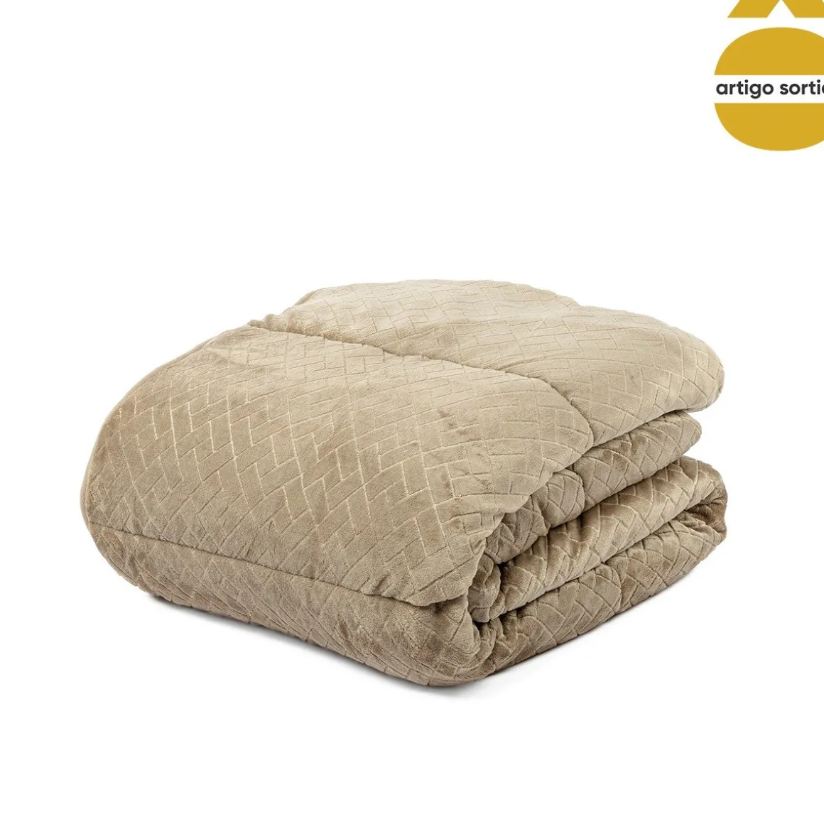 Edredão sherpa JACK bege 220x240cm